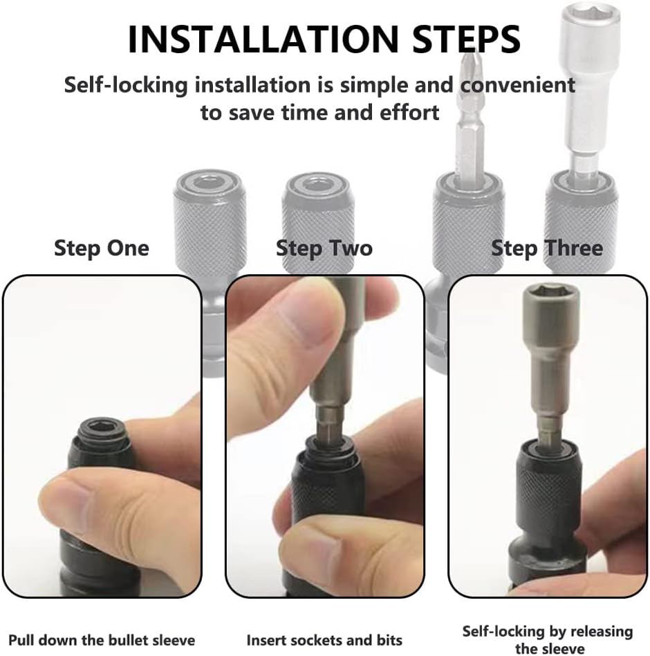 1/2" to 1/4" Hex Shank Adaptor