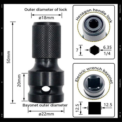 1/2" to 1/4" Hex Shank Adaptor